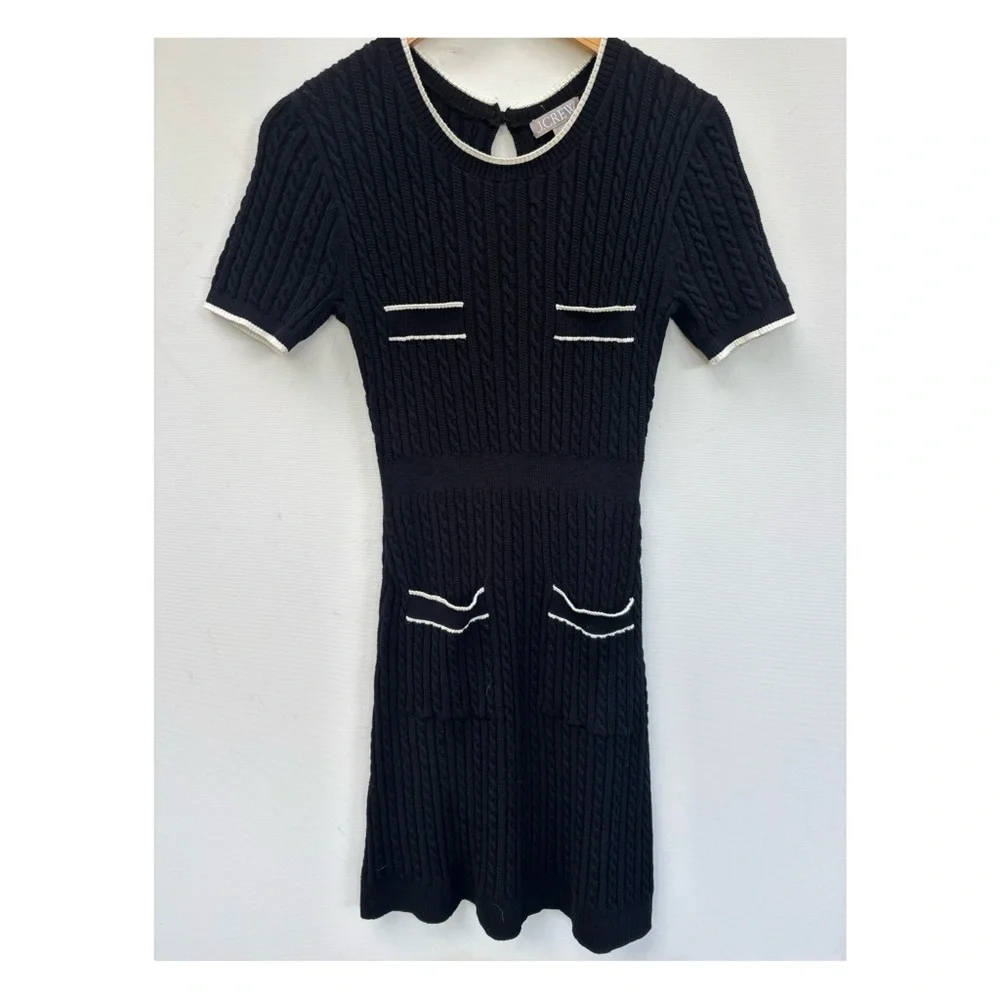 J Crew Short Sleeve Cable Knit Dress